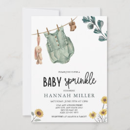 Invitación Boho Neutral en Género | Sprinkle de Bebé