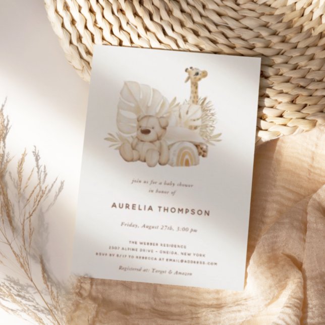 Invitación Boho Nursery Baby Shower (Subido por el creador)