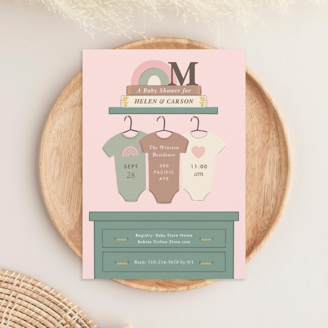 Invitación Boho Nursery Baby Shower (Subido por el creador)