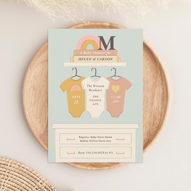 Invitación Boho Nursery Baby Shower (Subido por el creador)