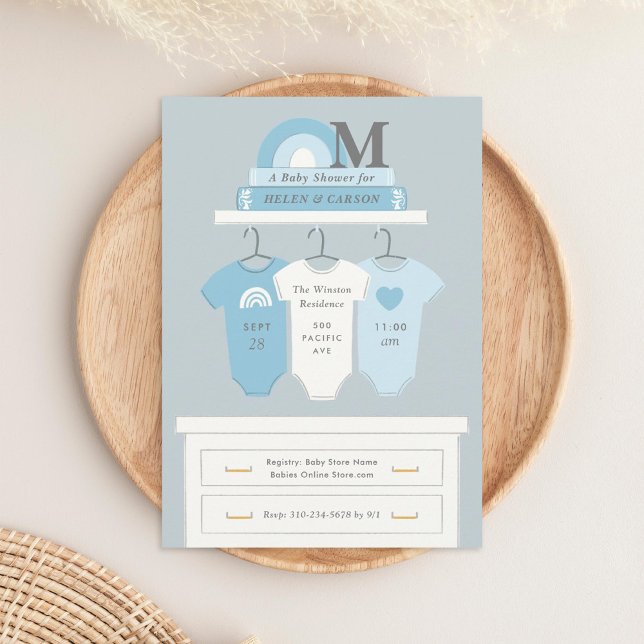Invitación Boho Nursery Boy Baby Shower (Subido por el creador)