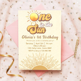 Invitación Boho One In Sun Birthday Invitation