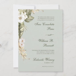 Invitación Boho Orchid Sage Boda