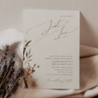 Boho Otoño Beige Nada Fancy Sólo Love Boda