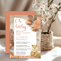 Boho Palm deja Hydrangeas Fox Oh Baby Shower