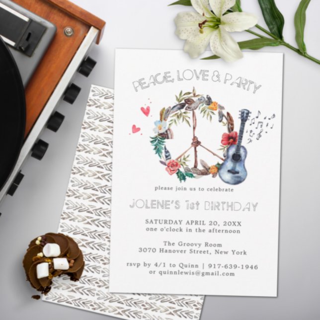 Invitación boho para fiesta de cumpleaños con tema (Subido por el creador)