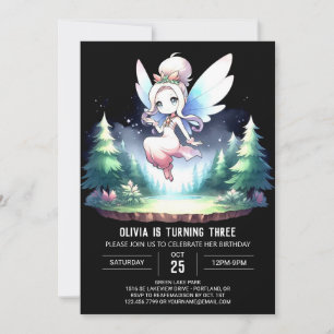 Invitación Boho Personalizado Fairy Birthday