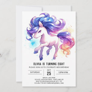 Invitación Boho Personalizado Horse Cumpleaños
