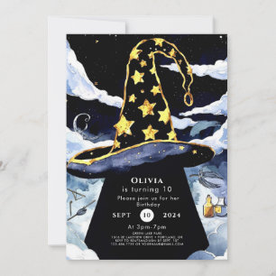 Invitación Boho Personalizado Magic Wizard Cumpleaños