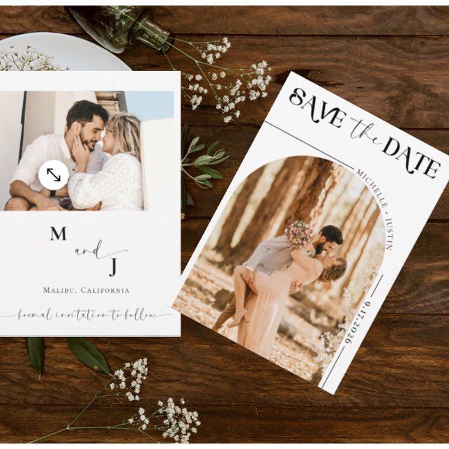 Invitación Boho Photo | Modern Save the Date  (Subido por el creador)