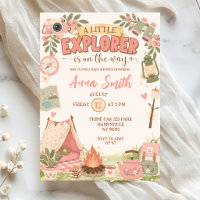 Boho Pink Pequeño Explorador En Camino Fiesta de B