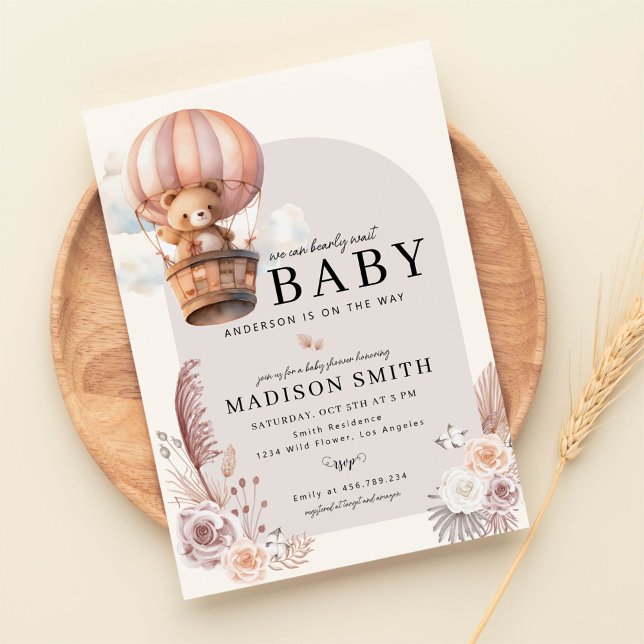 Invitación Boho Podemos Esperar A Baby Shower (Subido por el creador)