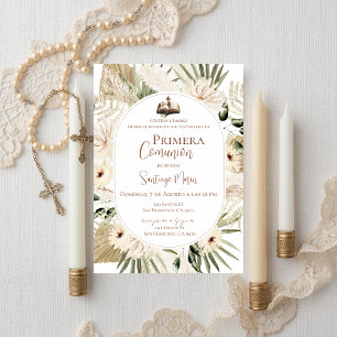 Invitación Boho Primera Comunión en Español