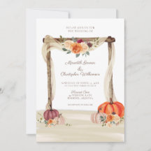 Boho Pumpkins Fall Wedding