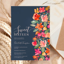 Boho quemó naranja tierra tono moda floral dulce 1