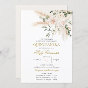 Invitación Boho Quinceanera