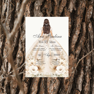 Invitación Boho Quinceañera Español