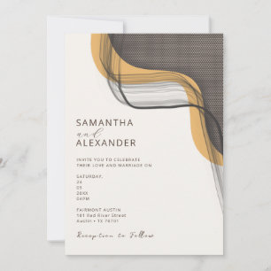 Invitación Boho Retro Casual Backyard Boda