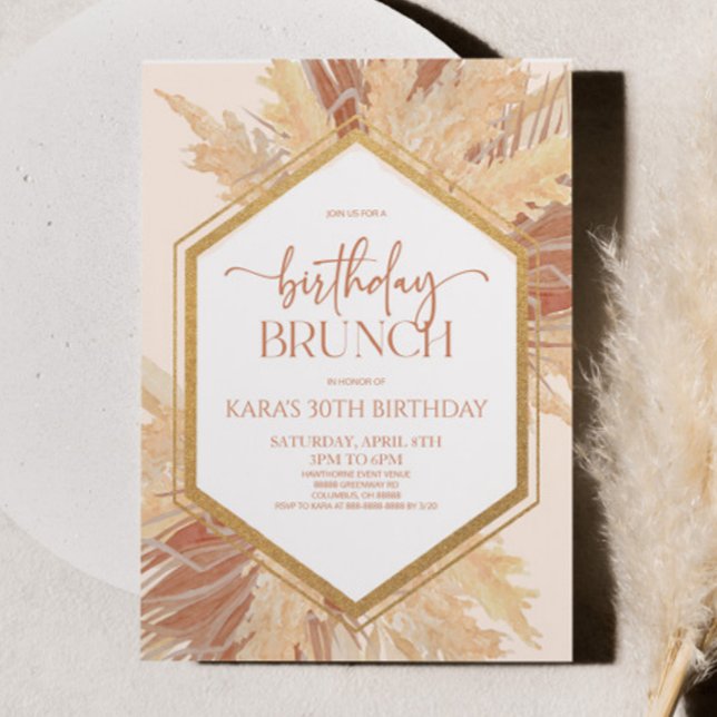 Invitación Boho rosa Bohemian Fiesta de Brujas de Cumpleaños  (Subido por el creador)