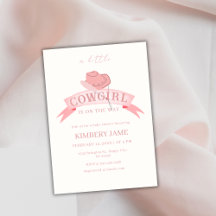 Boho rosa Wild West Cowgirl Gorra Baby Shower