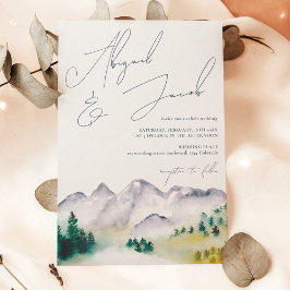 Invitación Boho ruso de destino de montaña de Colorado
