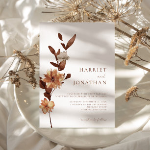 Invitación Boho Rustic Floral Boda