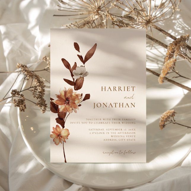 Invitación Boho Rustic Floral Boda (Subido por el creador)