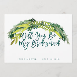 Invitación Boho Rustic Serás Mi Novia