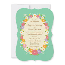 Boho Rústico Boda De Vocación Floral (Mint)