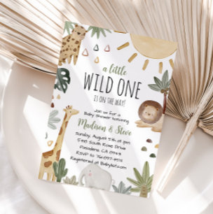 Invitación Boho Safari Baby Shower