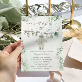 Invitación Boho Sage Green Baby Boy Ropa Baby Shower