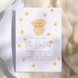Invitación Boho Sol Hermanito Baby Shower