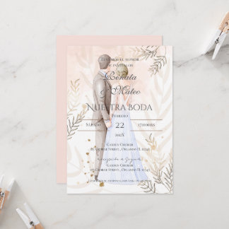 Invitación Boho Spanish Wedding Invitation