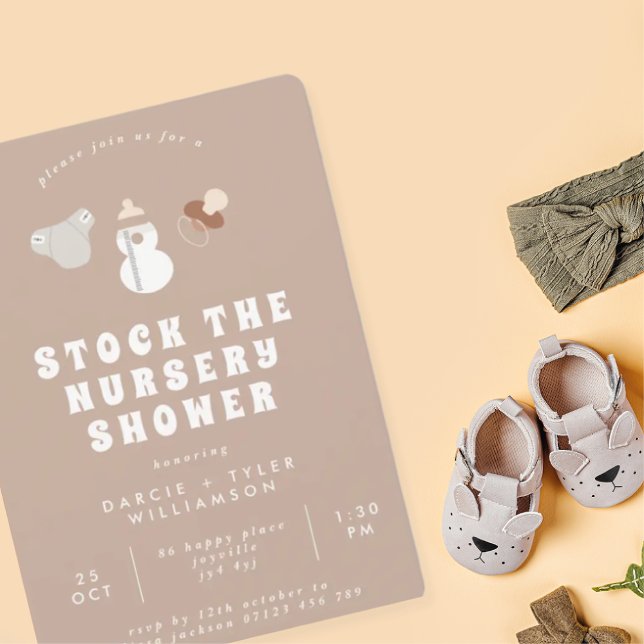 Invitación Boho Stock The Nursery Baby Shower (Subido por el creador)