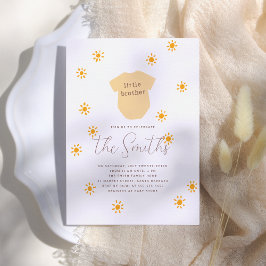 Invitación Boho Sun Little Brother Sunshine Baby Shower