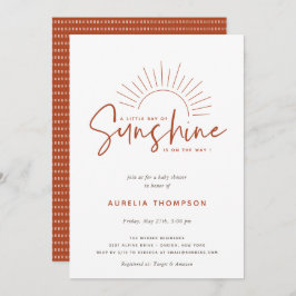 Invitación Boho Sunshine Baby Shower