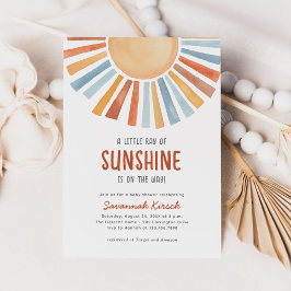 Invitación Boho Sunshine Gender Neutral Baby Shower