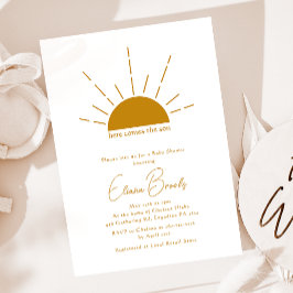 Invitación Boho Sunshine Here Viene The Son Baby Shower