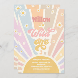 Invitación Boho Sunshine Wild One First Birthday Fiesta