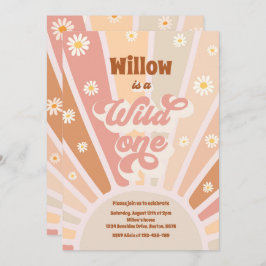 Invitación Boho Sunshine Wild One First Birthday Fiesta