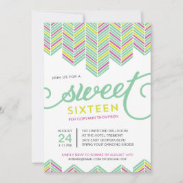 Invitación Boho Sweet Dieciséis