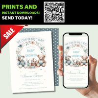 Boho Teddy Bear Picnic Niños con temas de Baby Sho