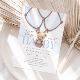 Invitación ¡Boho Teddy Oso Que Podemos Esperar! Baby Shower