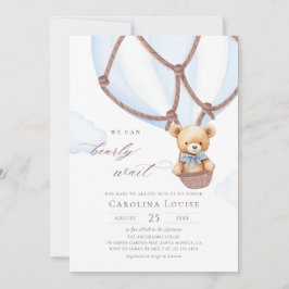 Invitación ¡Boho Teddy Oso Que Podemos Esperar! BABY SHOWER I