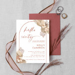 Invitación Boho Terracotta Arch Pampas Grass 60 cumpleaños<br><div class="desc">Diseñada para coordinar con nuestra colección de hierbas Boho Terracotta Pampas, esta moderna invitación de los 60 días de sol presenta el moderno y popular arco en tonos terracota. Para una personalización más avanzada de este diseño, por ejemplo, cambiar el diseño, el tamaño de letra o el tamaño del texto,...</div>
