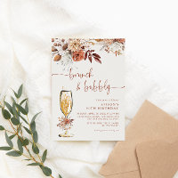 Boho Terracotta Birthday Brunch y Bubbly