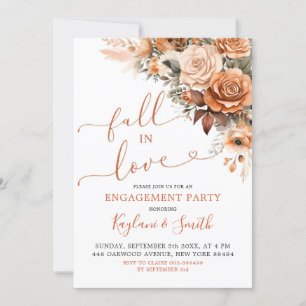 Invitación Boho Terracotta cae en la fiesta del amor