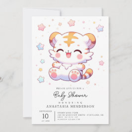 Invitación Boho Tiger Baby Shower