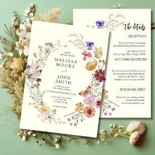 Invitación Boho Todo En Un Boda