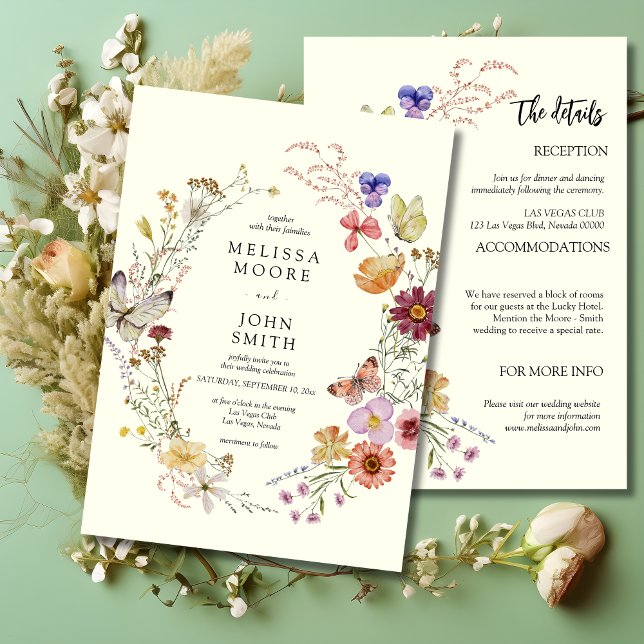 Invitación Boho Todo En Un Boda (Subido por el creador)